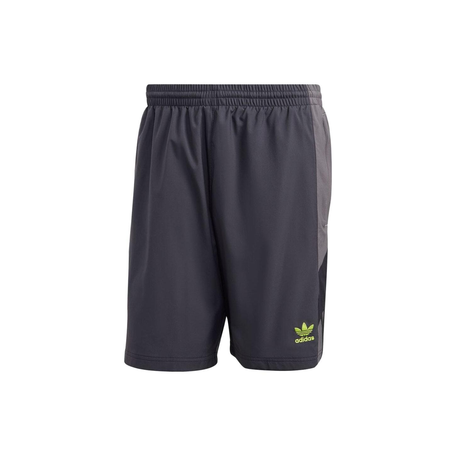 

Adidas Originals Clover SS23 Elastic Waist Drawstring Straight Leg Casual Shorts Men Bottoms Carbon-Grey HR8598 M