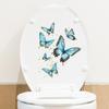 Self-adhesive Fresh Potted Flowers Butterflies Wall Stickers for Living Room Bedroom Home Background Decor