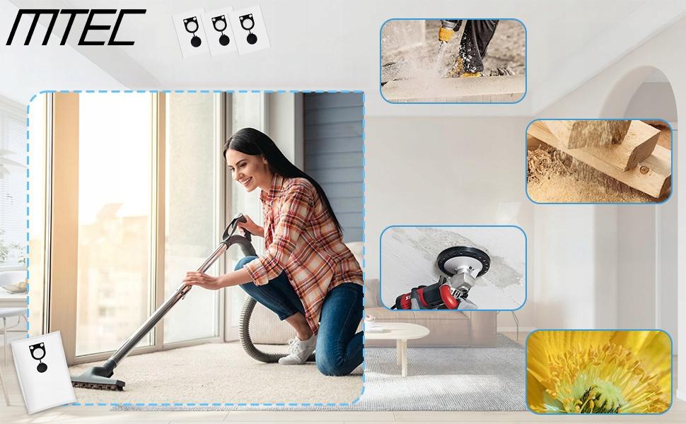 10x Worki Do Odkurzacza Bosch Gas 25 Gas 50 Starmix Isc Ipulse Ard/ardl