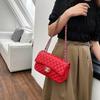 Diamond Quilted Women's Handbag New Arrival Fashion Large Capacity Bag Hong Kong Style Chain Crossbody Bag