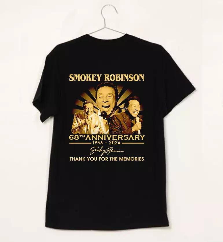 Smokey Robinson 68th anniversary 2024 signature Unisex T-Shirt All Size XXXL