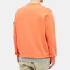 STONE ISLAND Felpa Girocollo Casual Colore Unico con Toppa Bussola FW22 Minimalista Uomo felpa Arancione 721563051-V0037