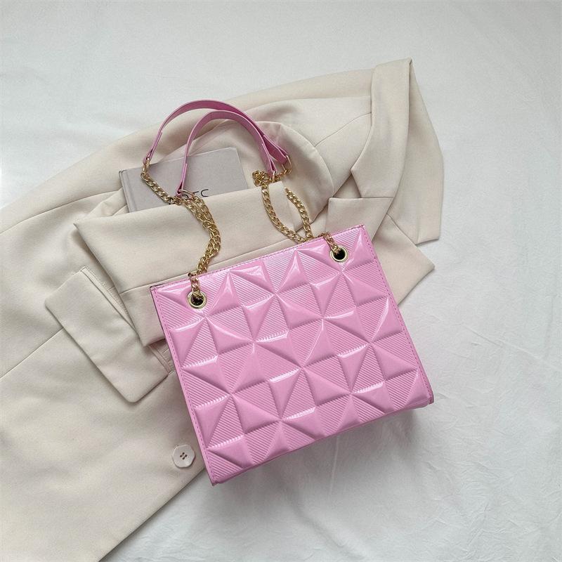 Simple Women's Fashion Bag New 2025 Spring and Summer New Popular Texture Chain Messenger Bag Casual Shoulder Bag