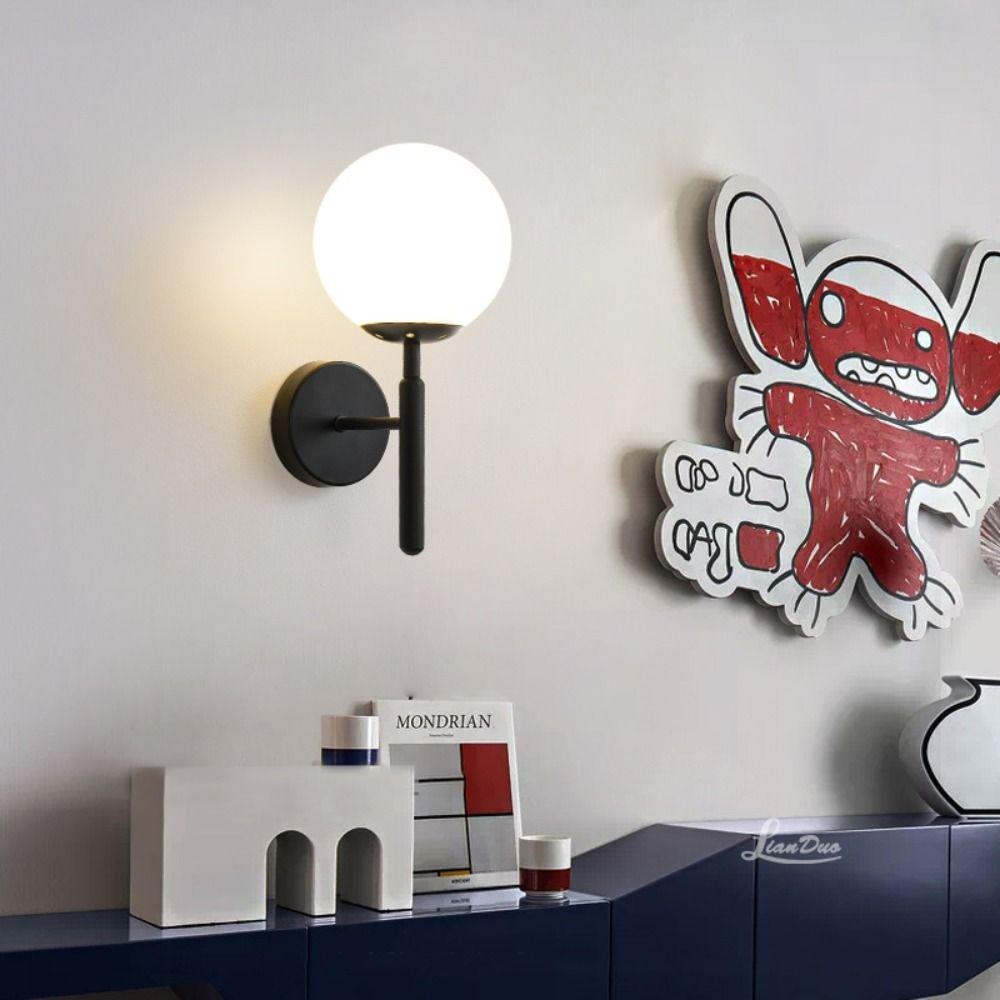 Nordic Modern Led Wall Lamp Creative Simple Wall Sconces Light Minimalist Bedside Lamp Living Room