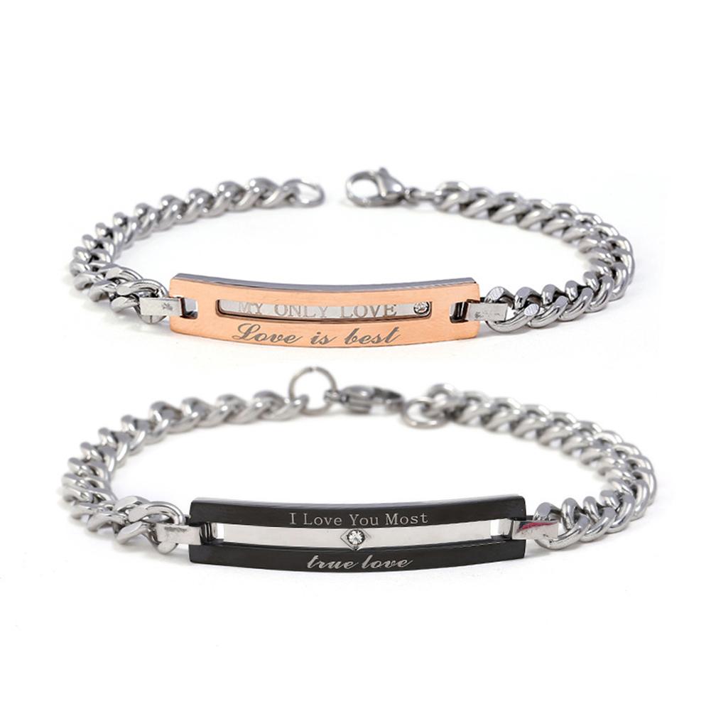 Fashion Metal Chains Men / Women Stainless Steel Bracelet Cool Delicate Hand Chains