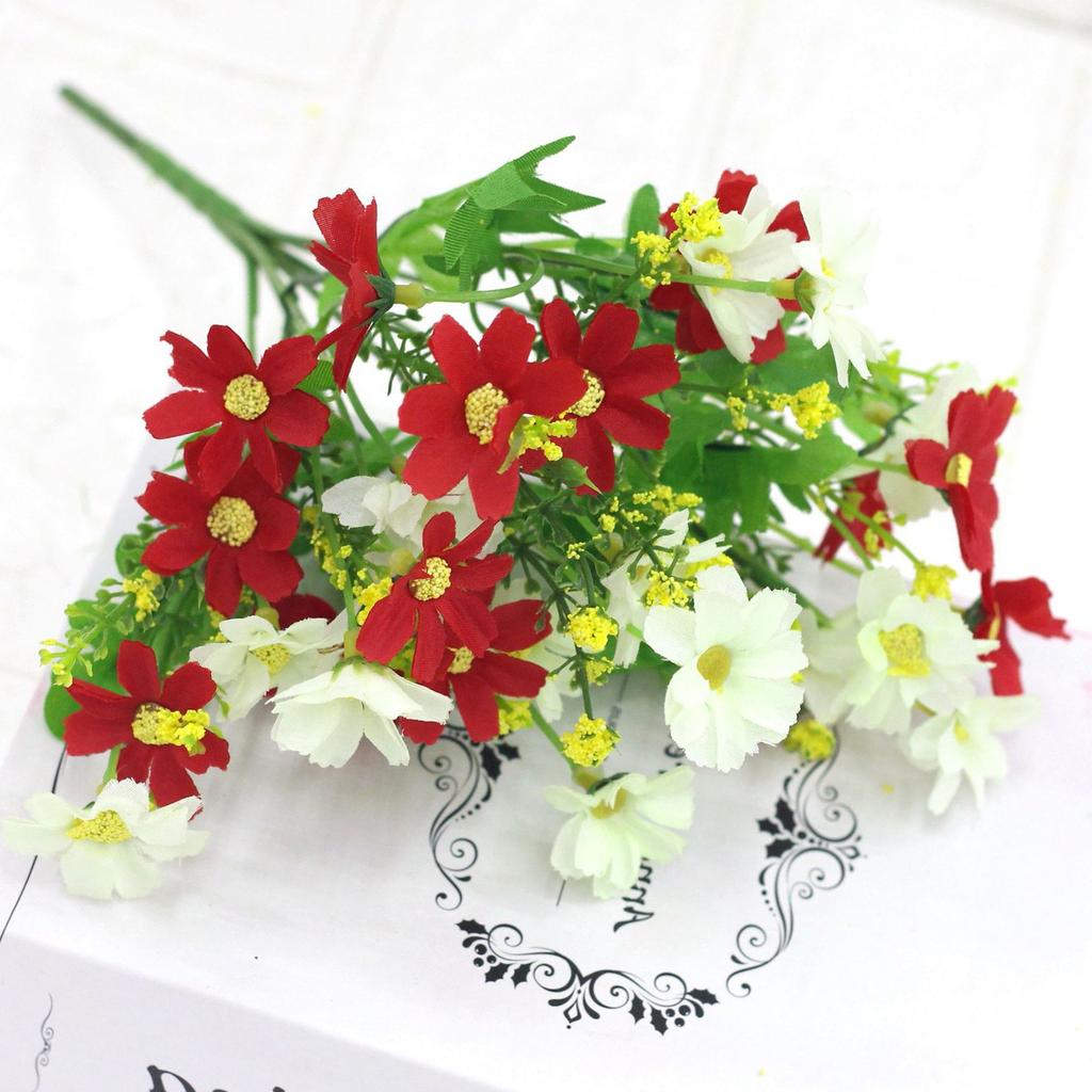 Artificial Flowers Daisies UV Resistant Colorfast Plastic Plants Home Wedding Windows Outdoor Decor  DIY Artificial Flowers