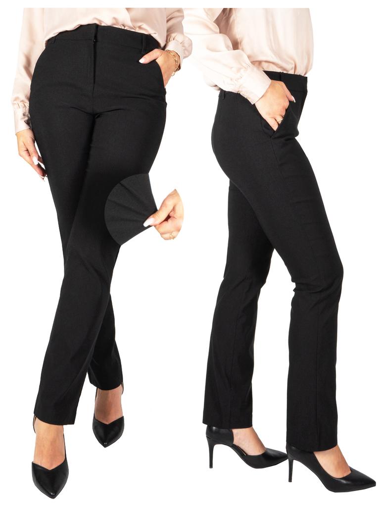 Firi Eleganckie Spodnie Damskie Czarne 38 /29 M