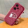 Soft Silicone Square Ladder Printing Pattern Phone Casing Full Cover Camera Shockproof Protection Rubber Case for Xiaomi Redmi