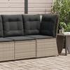 VidaXL Garden Corner Sofa with Gray Cushions Wicker, Garden Corner Sofa, Garden Corner Seat, Sofa 368984