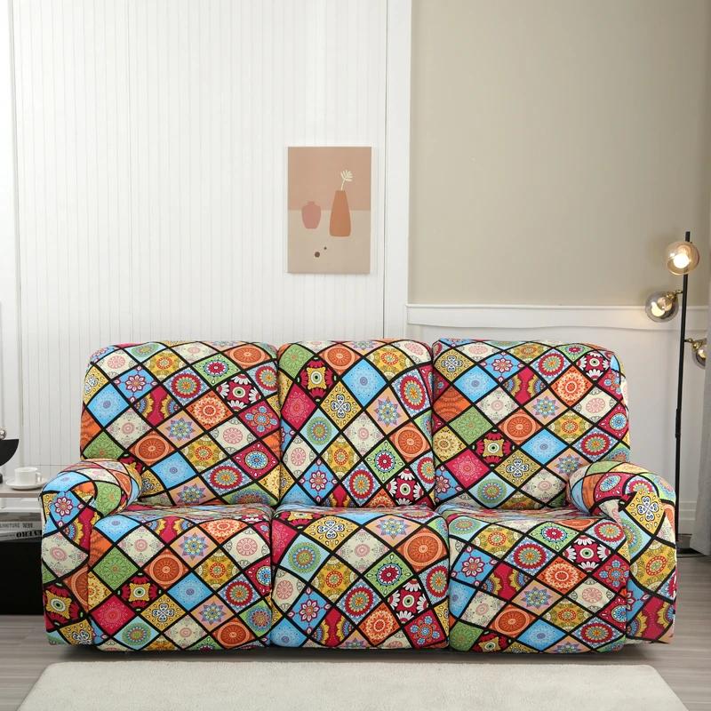 2/3 Seater Spandex Recliner Sofa Cover Stretch Couch Protector for Living Room Relax Lazy Boy Armchair Covers for Home Decor