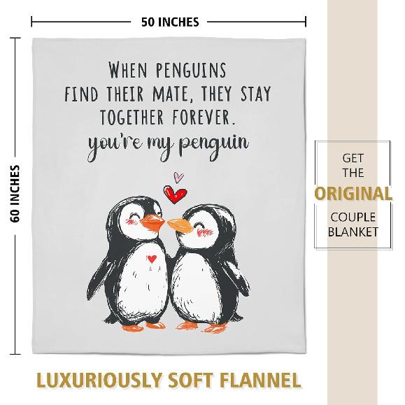 Valentines Day Gifts for Her Him- Soft Romantic Blanket- Anniversary Birthday Wedding Gifts for Boyfriend Girlfriend Wife Husband Men Women, I Love