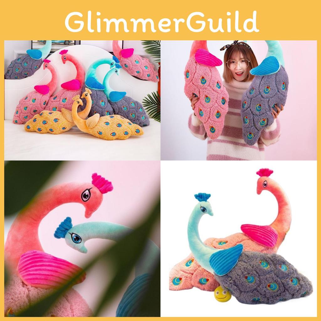 Animal Plush Peacock Toy With Fluffy Fabric For Kids Playroom And Gifts Doll