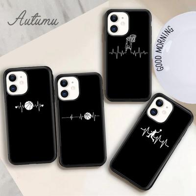 Husa de telefon cu bataie de inima de baschet pentru iPhone 11 12 13 14 Pro Max mini X XR XS SE 2020 5 6S 7 8 Plus Husa Samsung Galaxy S21 S22