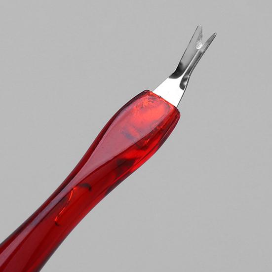 Manicure Fork Safe Strong Cleaning Effective Easy To Use Reusable Cuticle Care Tool Stainless Steel Push Dead Skin Fork for Women