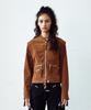 Thevinylhouse Non Collar Suede Jacket(W) Brown