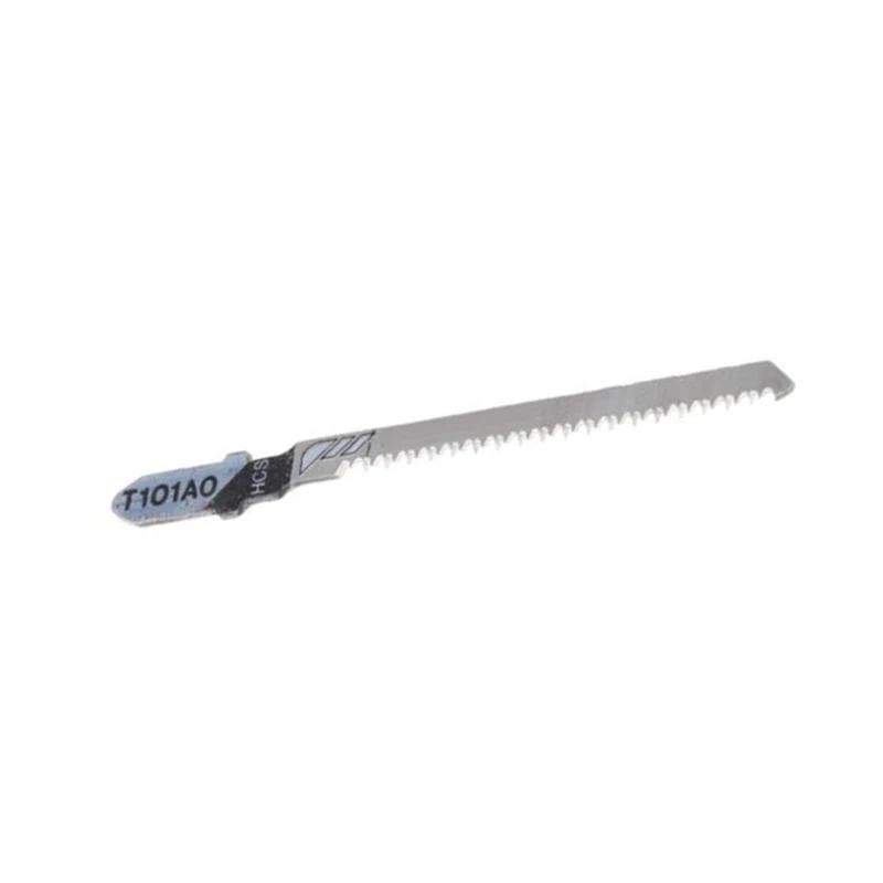 5pcs Saw Blades T101AO HCS Steel T-Shank Jigsaw Blades High Carbon Steel Curve Cutting Tool For Wood Plastic
