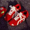 Edition Red Women's Spring New Versatile Round Head Casual Sneakers Lace-Up