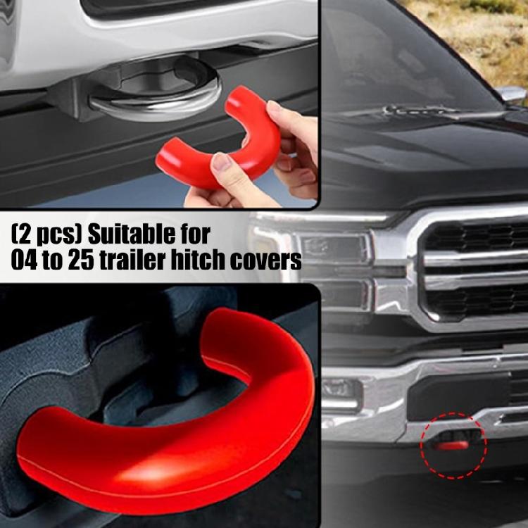 2Pcs Universal Fit Tow Hook Protector Front Tow Hook Cover Set Smooth Tow Hook Cover Protection Suitable for F150
