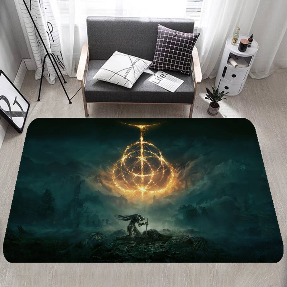 

Classic Game E-Elden R-Ringes Hallway Carpet Washable Non-Slip Living Room Sofa Chairs Area Mat Kitchen Doormat Area Rug 40x60cm