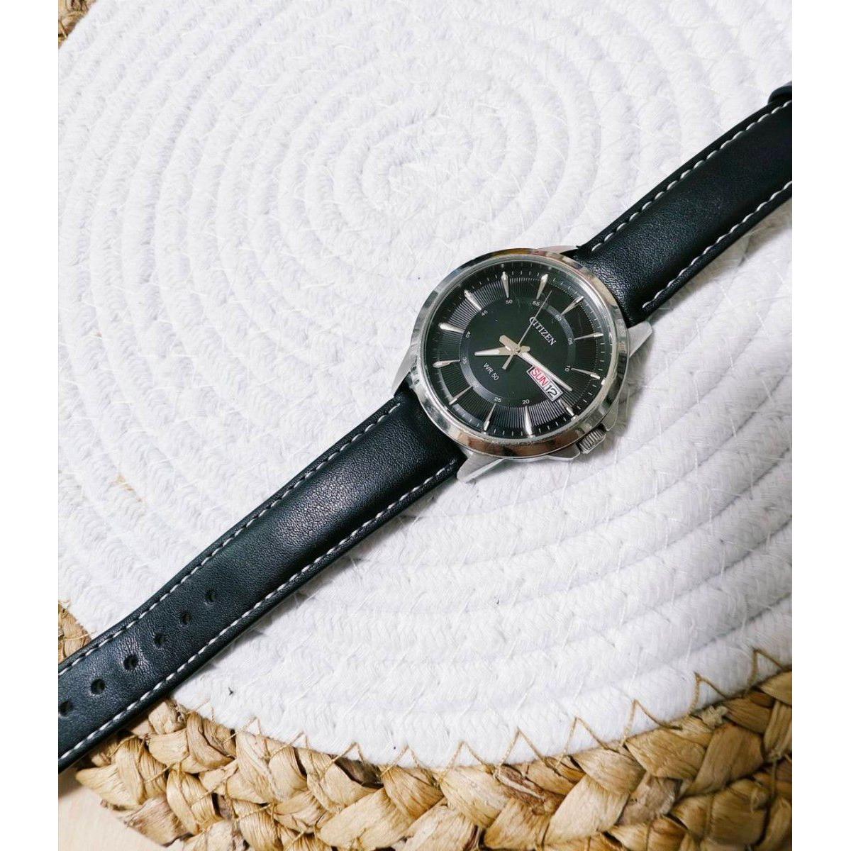 [Junk item] CITIZEN wr50 wristwatch Citizen black