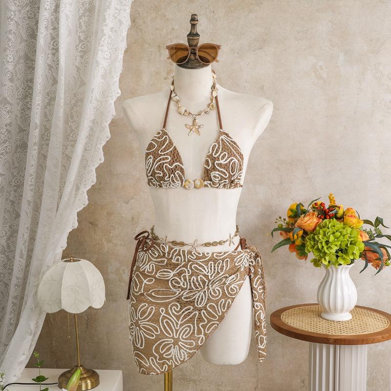 2026 Sexy Inselurlaub Schönheiten Bikini Dreiteilig Strand Thermalbad Badeanzug Damen Bikini