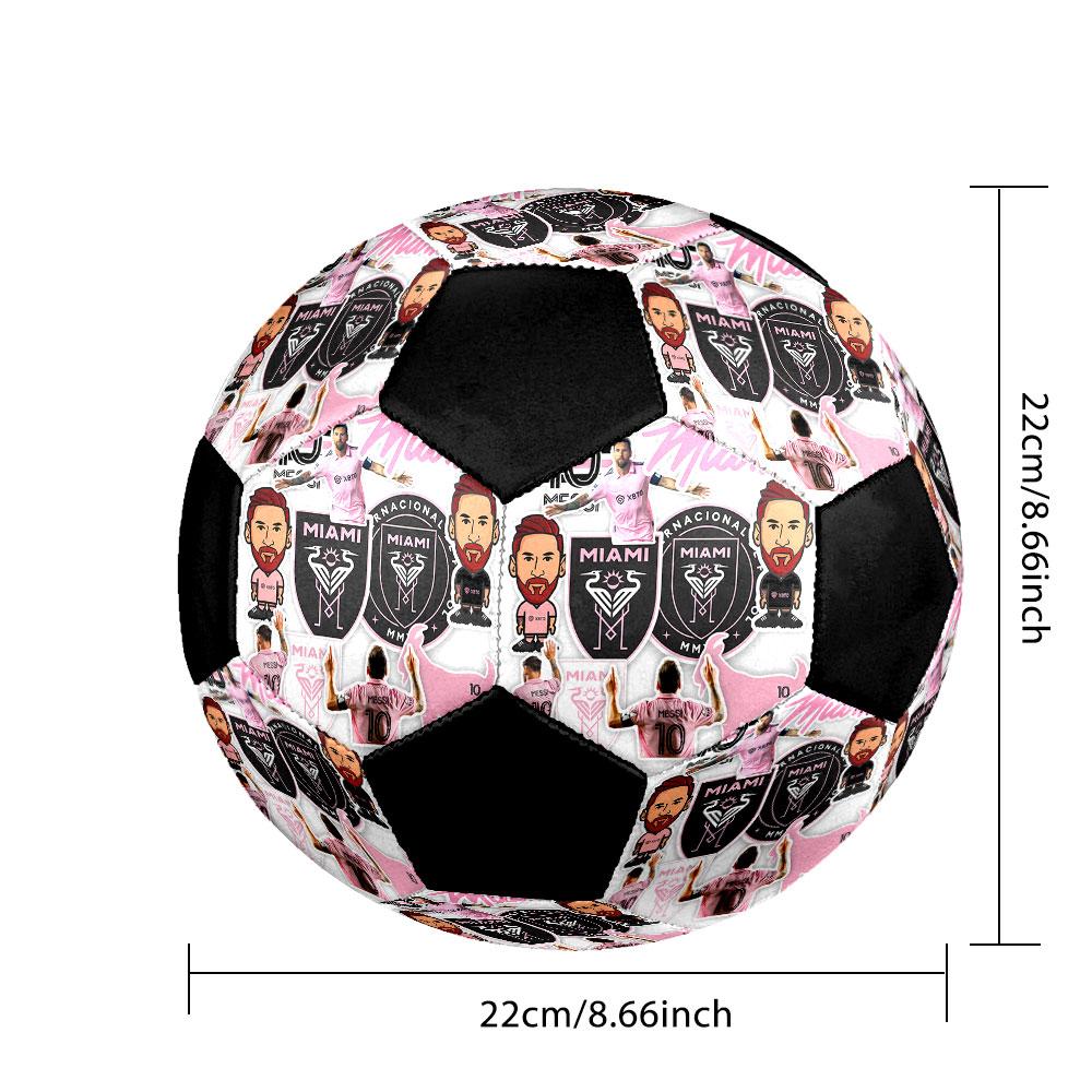 1pc Messi Soccer Ball Size 5 Indoor Soccer Ball Fashion Colorful Backyard Game - Great For Sports Fans Gift HE13