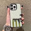 Artistic Black Cat Striped Pattern Laser Phone Case For iPhone 17 15 14 Pro Max Plus 17 Air 16 13 12 Mini 11 Pro Max Cover Funda