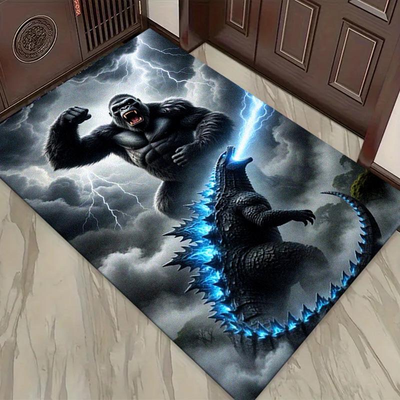 Super Kong Kobercový kobereček do obývacího pokoje, ložnice, domácnosti, dekorace pohovky, protiskluzová podložka pro děti