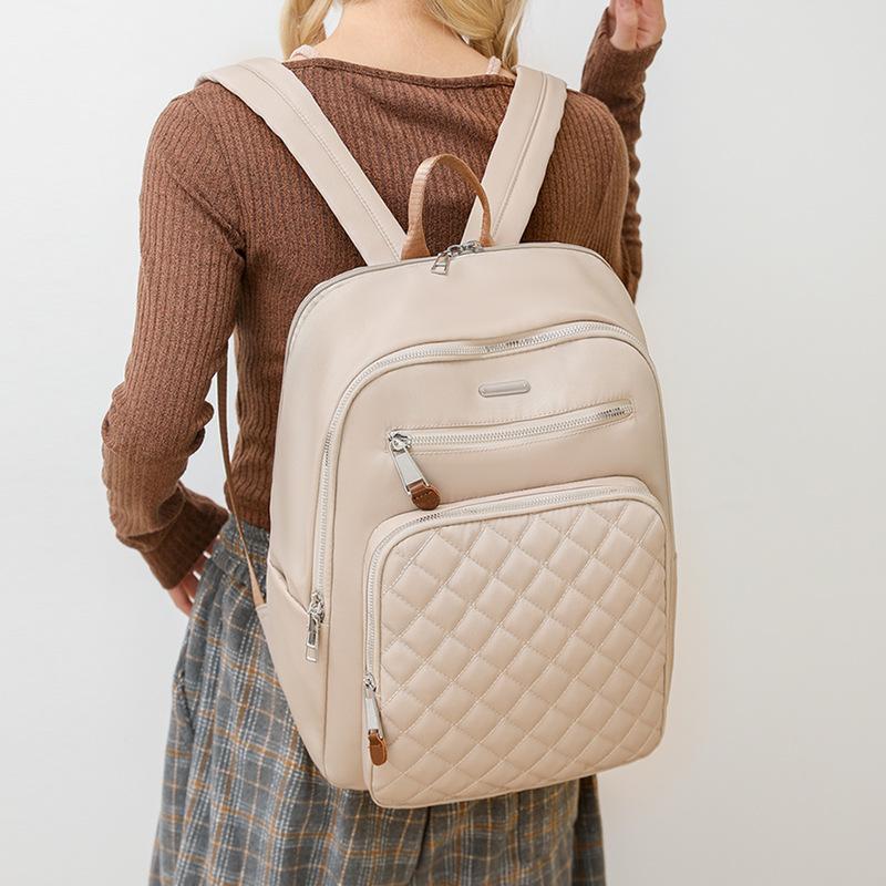 Women Backpack Rhomboid Bag Travel Backpack Student Large Capacity School Bag