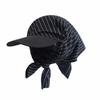 Retro Plaid Tied Head Cap Breathable Strap Headscarf Hat Sunshade Baseball Caps  Travel Vacation