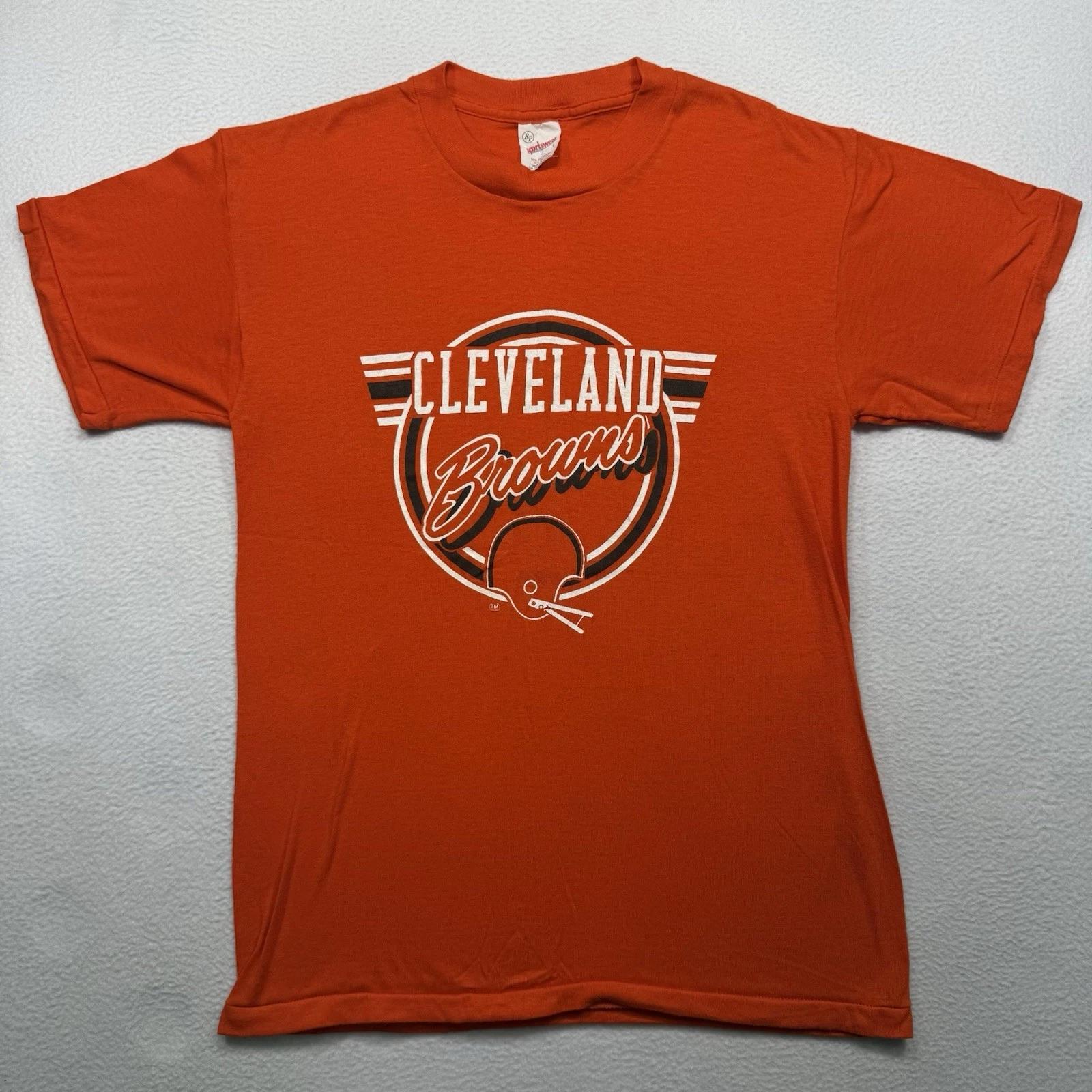 

VTG 80’s Cleveland Browns Single Stitch T-Shirt Mens L Fits Modern S Deadstock L