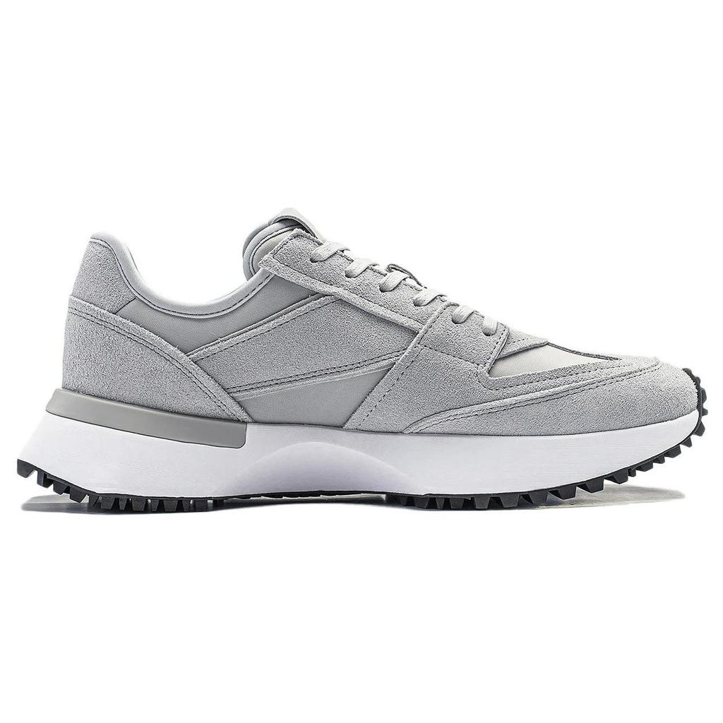 Li Ning Lightweight Abrasion Resistant Low Top Running Shoes Men's Gray AZGT033-3