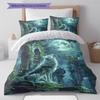 Cartoon Pattern Bedding Quilt Set Quilt Cover Pillowcase Home Decoration Birthday Gift (1 * duvet cover + 2 * pillowcase, without core)