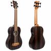 AKLOT Bass Ukulele, 30-inch EADG Bass Ukulele with Soft Case, Strap, and Picks (Ebony Brown)