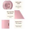 Portable Handheld Spray Fan USB Rechargeable Fast Cooling Fan Handheld Misting Fan  Hot Weather