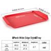 Hanyou Rectangular Plastic Fast Food Tray