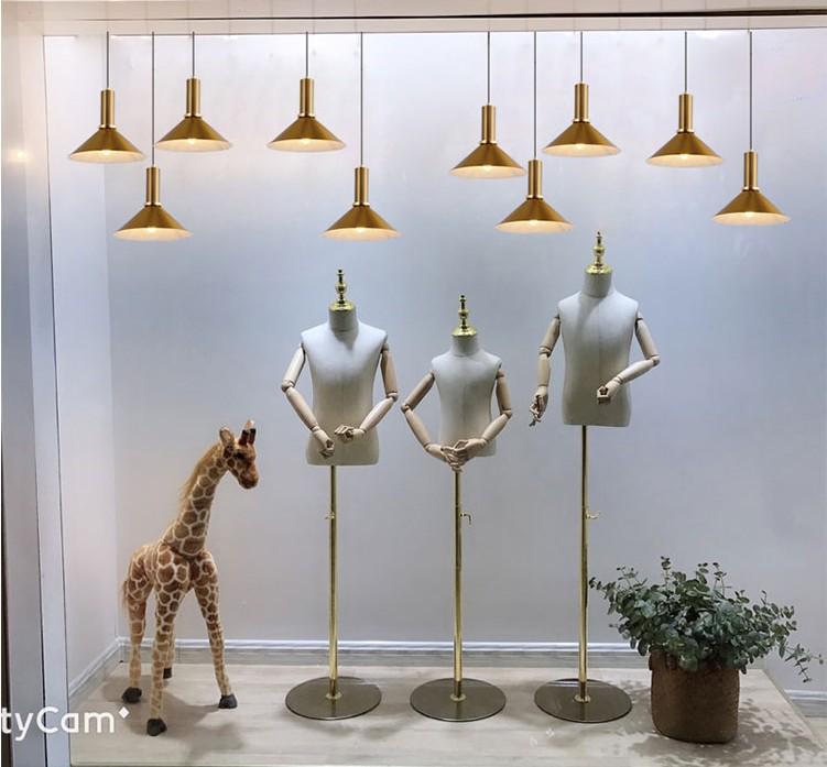 Nordic Gold Single Pendant Light for Bedroom, Bar, Café, or Shop