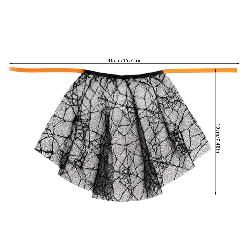 Capricious Halloween Christmas Decoration Geese Feature Spiders Lace Capes Weather Resistant Polyester Homes Accent top sale