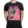 AJ Lee Wrestling Girl 90s Men's T Shirt  Vintage Tees Short Sleeve O Neck T-Shirt Pure Cotton 6XL Clothes