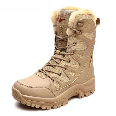 High Quality New Warm Plush Snow Boots Men Lace Up Casual High Top Mens Shoes Waterproof Winter Boots Anti-Slip Men's Work Boots