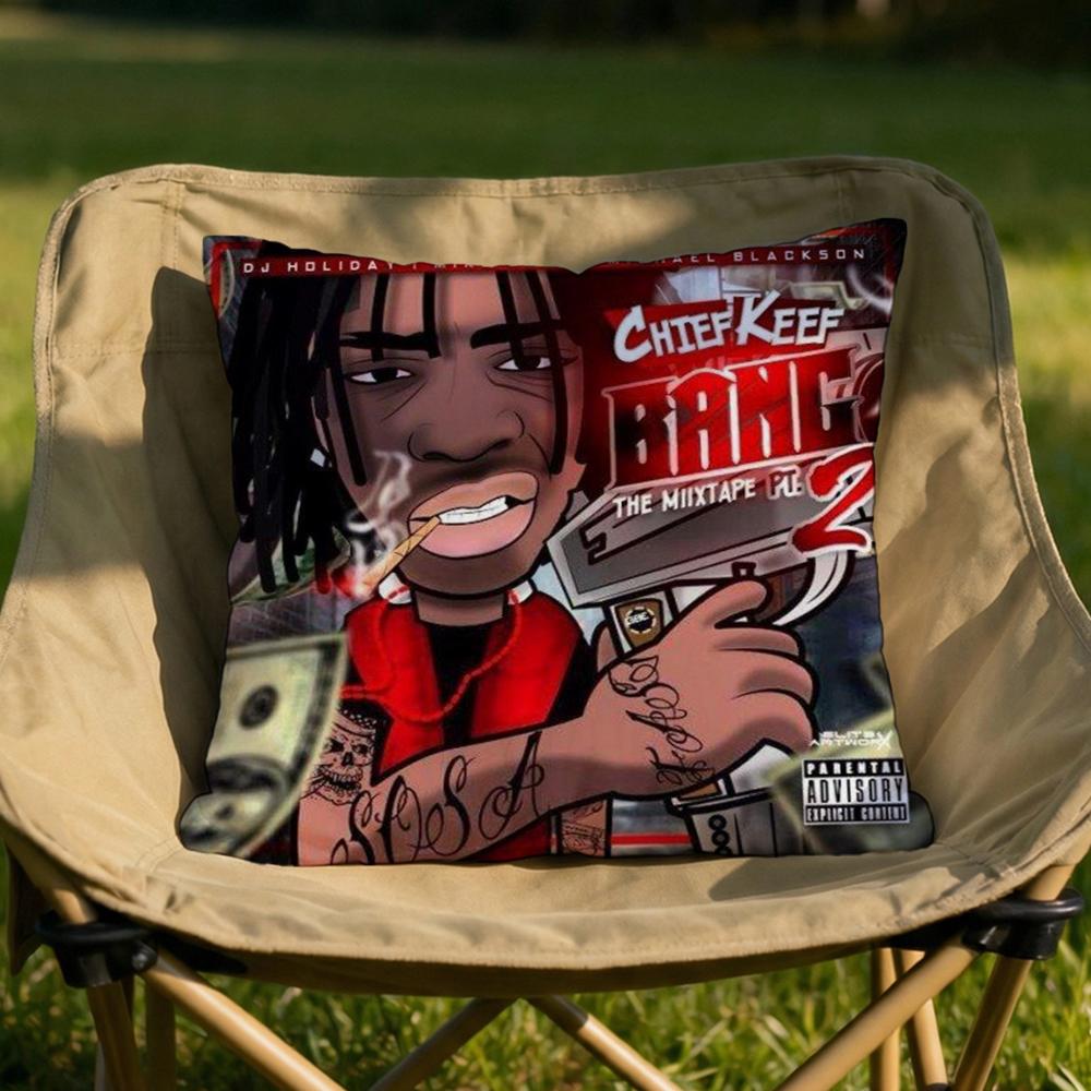 Rapper CChief KKeef Cushion Cover Soft Reversible Durable Pillow Cover MultiScene Use for Home Car Daily Comfort
