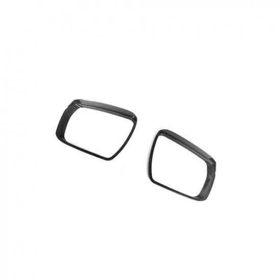 Carbon Fiber Rearview Mirror Rain Eyebrow Trim For Isuzu D-Max Dmax 2021 2022