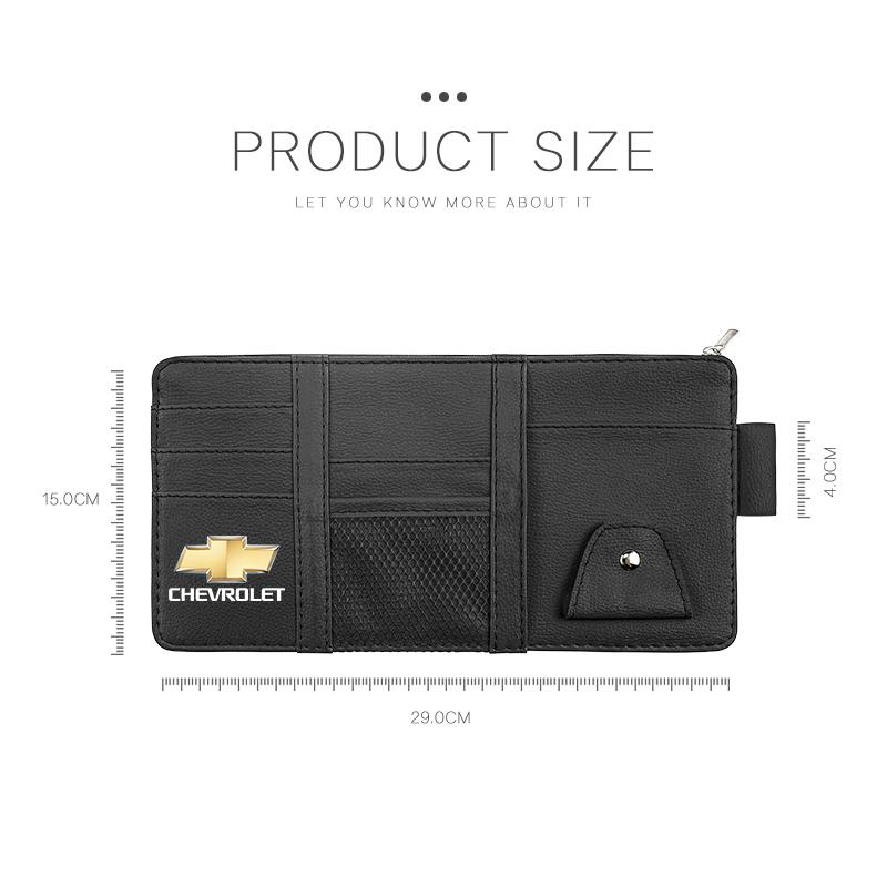 Auto Sonnenblenden Organizer Box Mehrzweck Aufbewahrungstasche Für Chevrolet Corvette Montana TrailBlazer Silverado Traverse Camaro