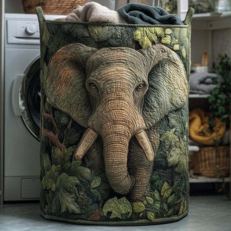 Quilted Laundry Basket Storage Organizer Dirty Clothes Home Closet Organization
