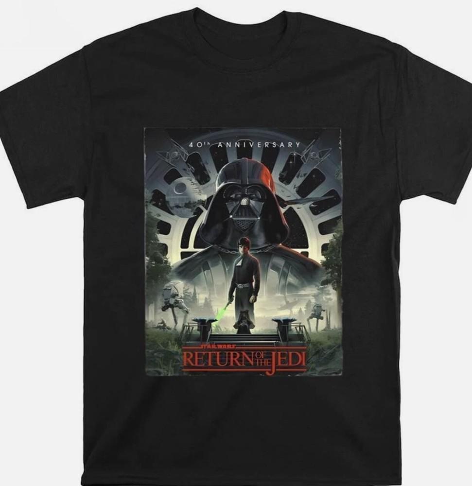 Звездные Войны Празднование Эпическое Полный Актерский Состав Возвращение Джедая 40-я годовщина Футболка Унисекс Футболка S