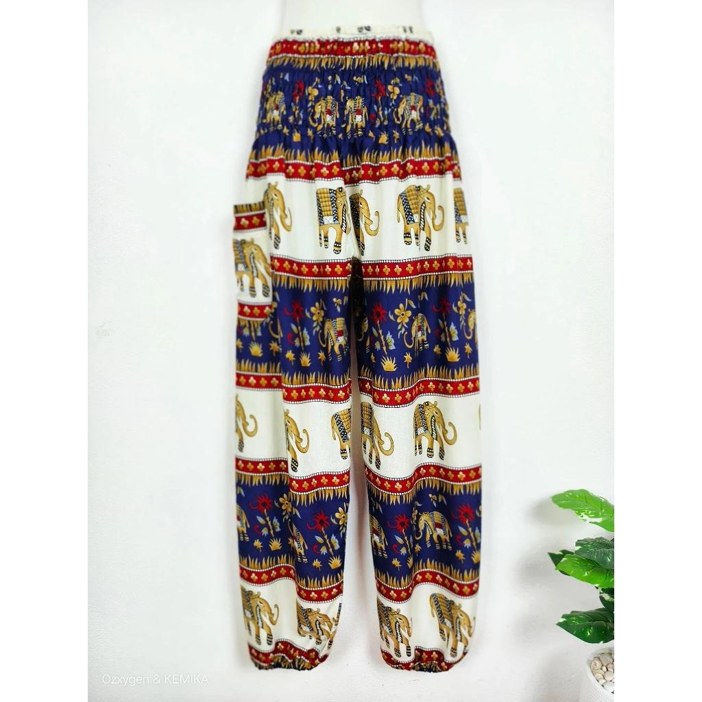 

Штаны для йоги с изображением слона в Таиланде one size