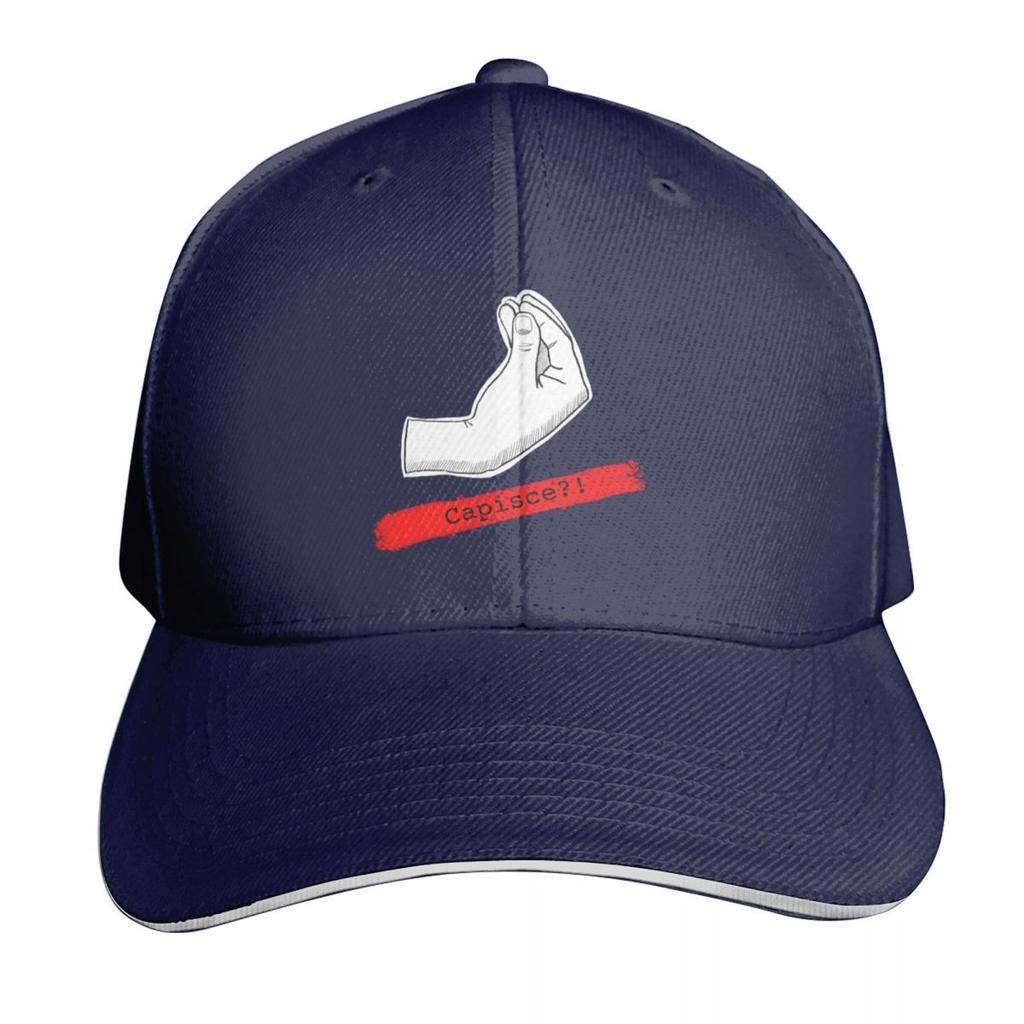 Capisce Italian Hand Meme Baseball Cap Casual Daily Wear Quick Dry Performance Cotton Twill Breathable