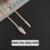 Benutzerdefiniertes DIY Handgefertigtes USB-C Weißlicht Magnetisches Mechanisches Tastatur Ladekabel für 8K Gaming