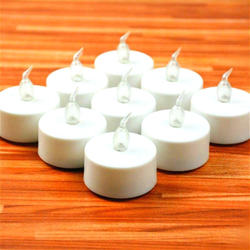 3 Pcs/set LED Flickering Tea Light Fun Party Wedding Long Lasting Candles Flameless Tea Light