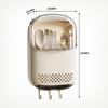 Wall-Mounted Plastic Cutlery Organizer With Drainage - Antibacterial Chopstick Holder Kitchen Counter Or Cabinet